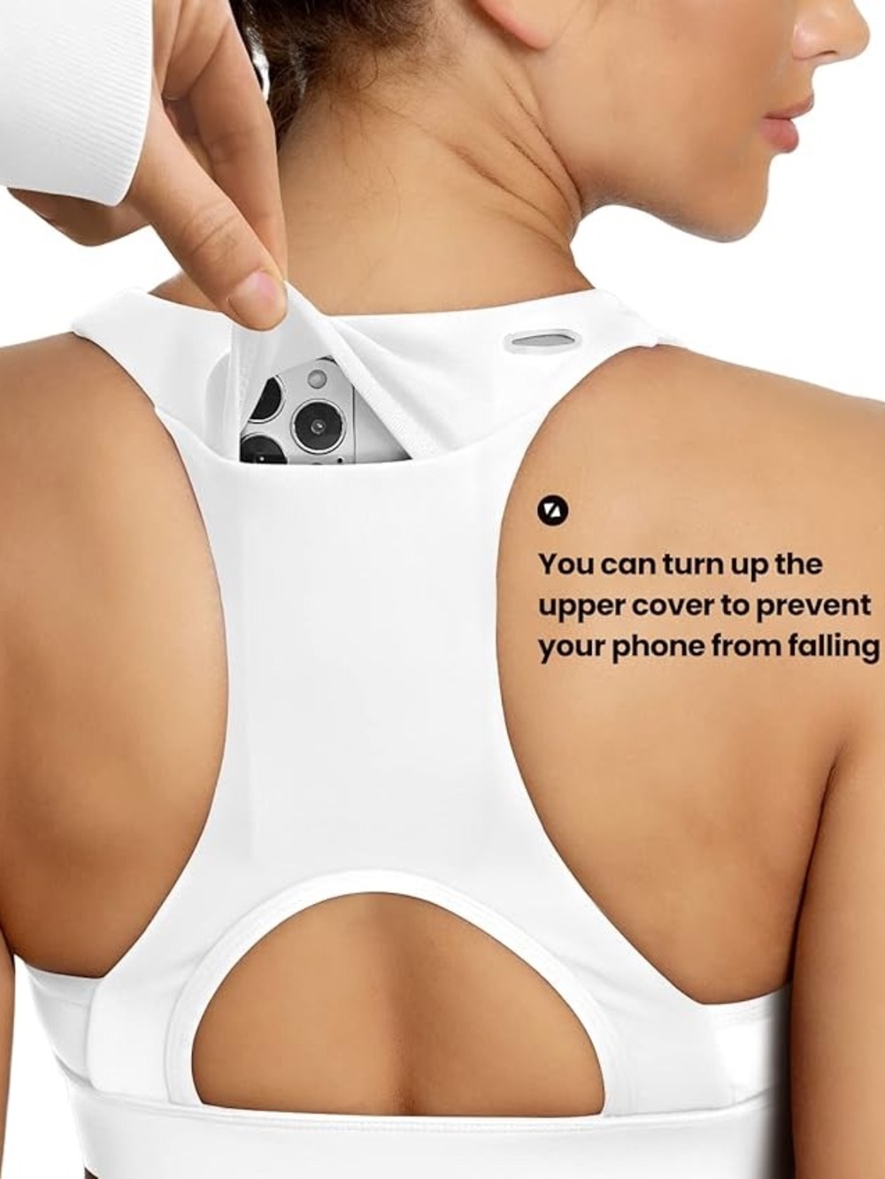 QUEENIEKE Sports Bra with Phone Pocket
